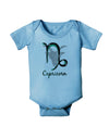 Capricorn Symbol Baby Romper Bodysuit-Baby Romper-TooLoud-LightBlue-06-Months-Davson Sales