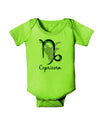 Capricorn Symbol Baby Romper Bodysuit-Baby Romper-TooLoud-Lime-06-Months-Davson Sales