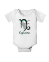 Capricorn Symbol Baby Romper Bodysuit-Baby Romper-TooLoud-White-06-Months-Davson Sales