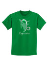 Capricorn Symbol Childrens Dark T-Shirt-Childrens T-Shirt-TooLoud-Kelly-Green-X-Small-Davson Sales