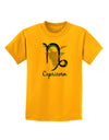 Capricorn Symbol Childrens T-Shirt-Childrens T-Shirt-TooLoud-Gold-X-Small-Davson Sales