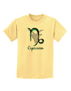 Capricorn Symbol Childrens T-Shirt-Childrens T-Shirt-TooLoud-Daffodil-Yellow-X-Small-Davson Sales