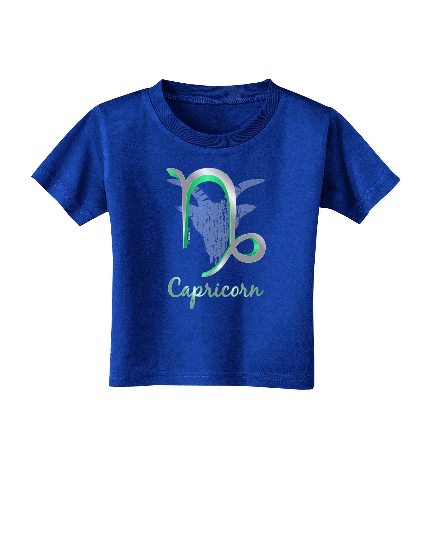 Capricorn Symbol Toddler T-Shirt Dark-Toddler T-Shirt-TooLoud-Royal-Blue-2T-Davson Sales