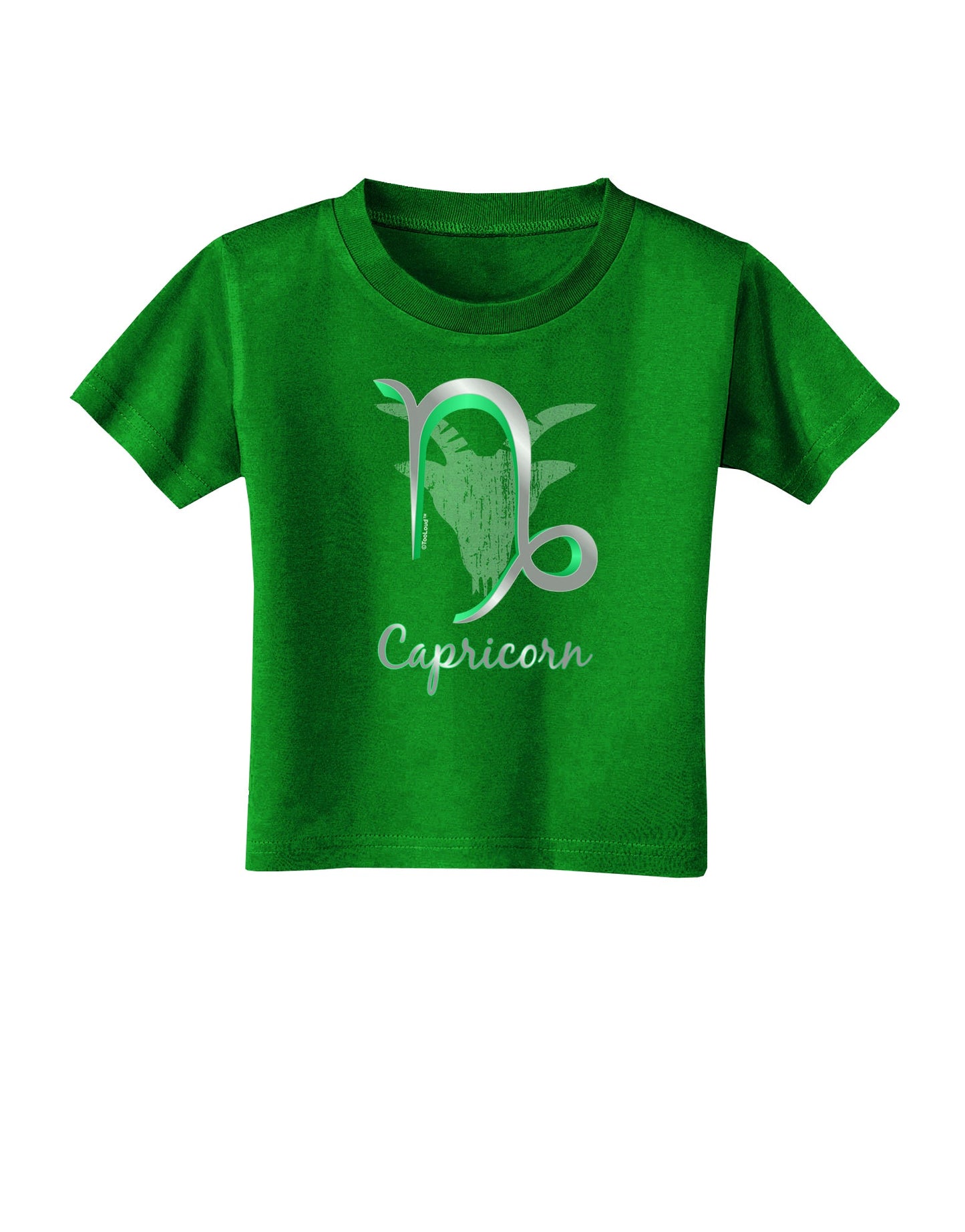 Capricorn Symbol Toddler T-Shirt Dark-Toddler T-Shirt-TooLoud-Clover-Green-2T-Davson Sales