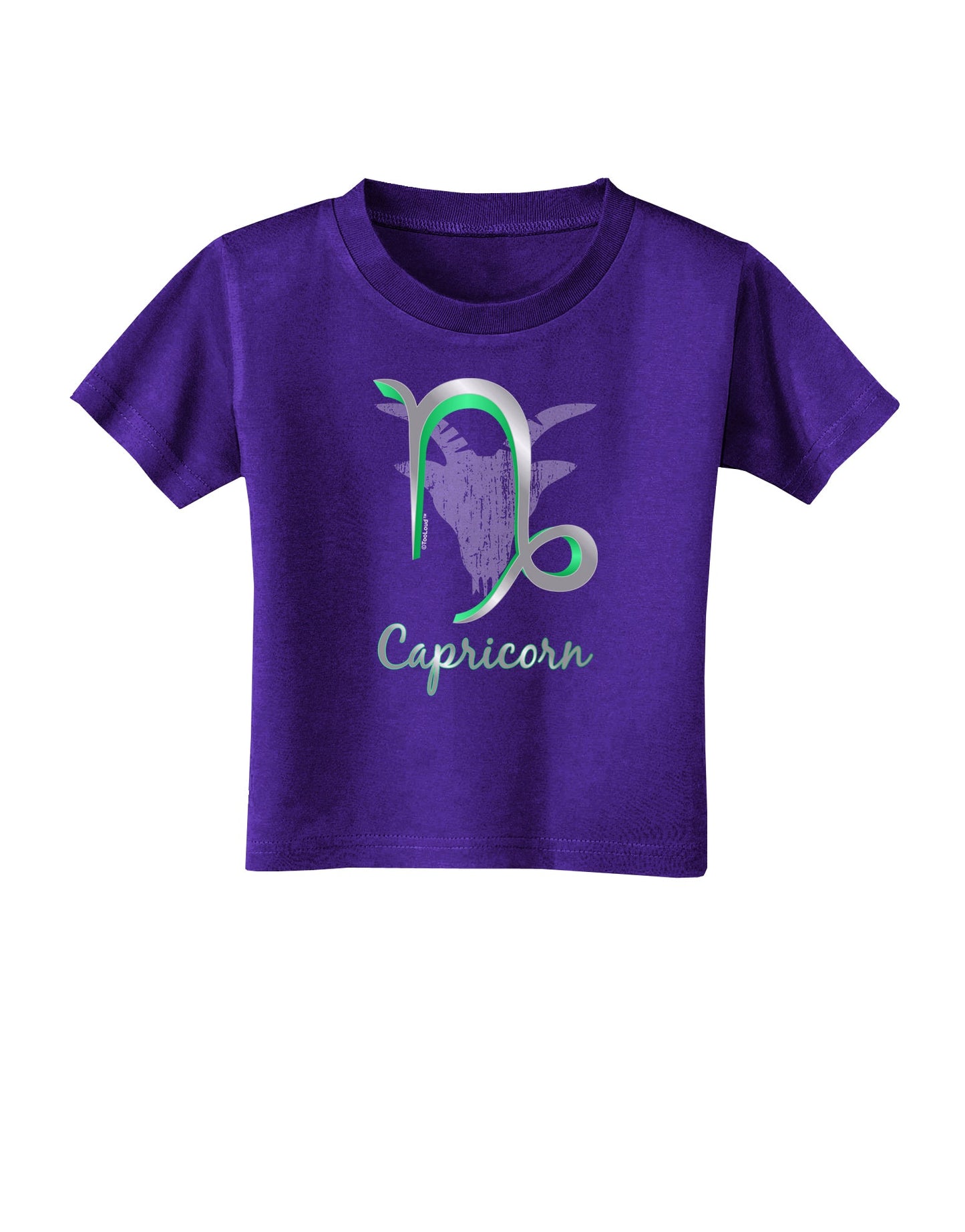 Capricorn Symbol Toddler T-Shirt Dark-Toddler T-Shirt-TooLoud-Purple-2T-Davson Sales