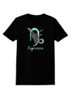 Capricorn Symbol Womens Dark T-Shirt-TooLoud-Black-X-Small-Davson Sales