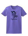 Capricorn Symbol Womens T-Shirt-Womens T-Shirt-TooLoud-Violet-X-Small-Davson Sales