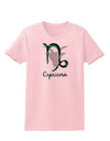 Capricorn Symbol Womens T-Shirt-Womens T-Shirt-TooLoud-PalePink-X-Small-Davson Sales