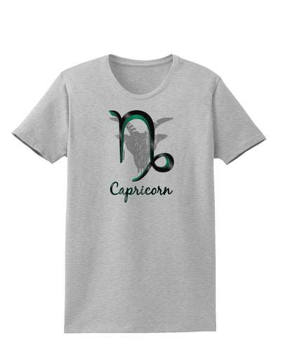 Capricorn Symbol Womens T-Shirt-Womens T-Shirt-TooLoud-AshGray-X-Small-Davson Sales