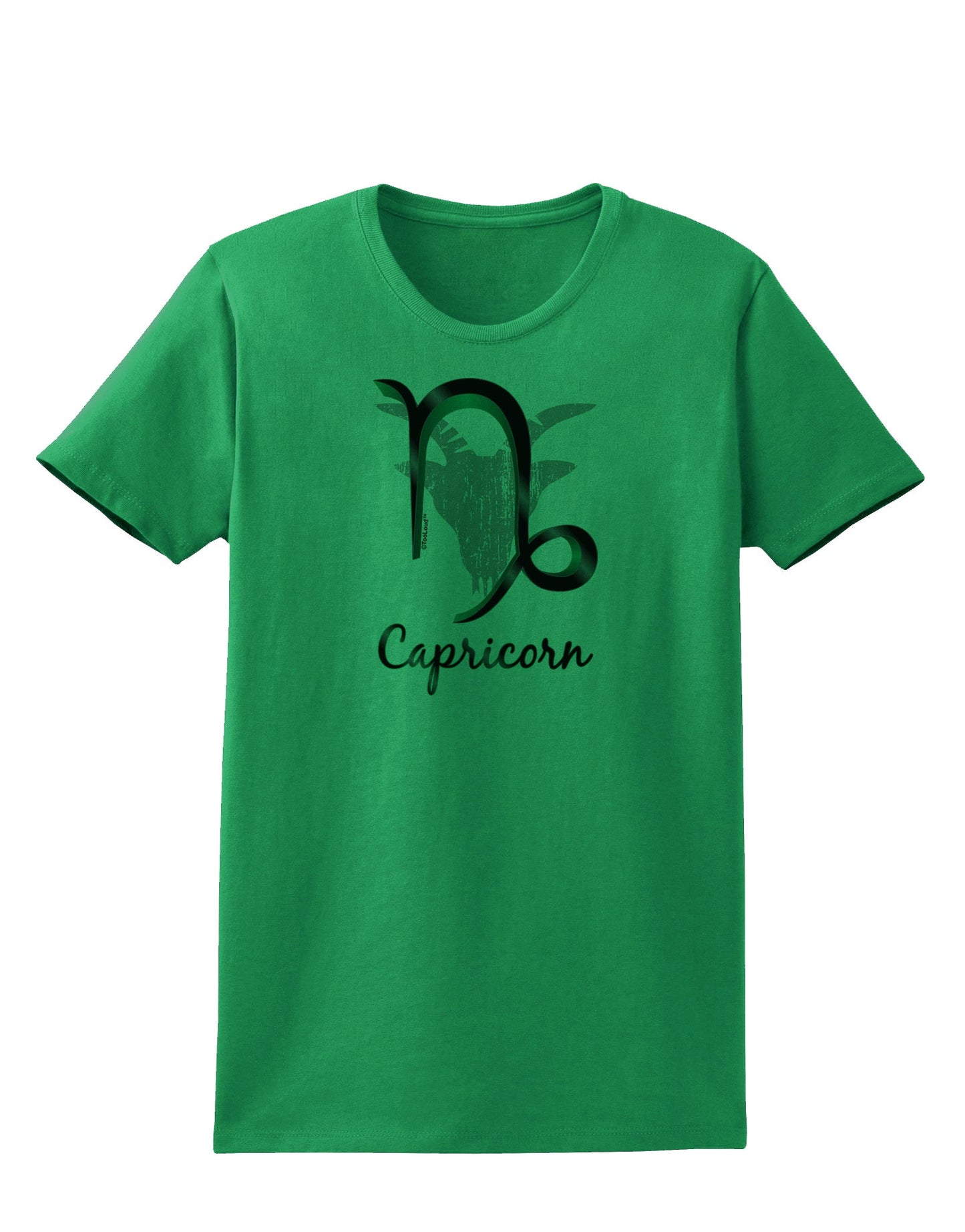 Capricorn Symbol Womens T-Shirt-Womens T-Shirt-TooLoud-Kelly-Green-X-Small-Davson Sales