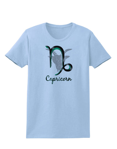 Capricorn Symbol Womens T-Shirt-Womens T-Shirt-TooLoud-Light-Blue-X-Small-Davson Sales