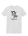 Capricorn Symbol Womens T-Shirt-Womens T-Shirt-TooLoud-White-X-Small-Davson Sales