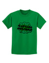 Captain Awesome - Superhero Style Childrens T-Shirt by TooLoud-Childrens T-Shirt-TooLoud-Kelly-Green-X-Small-Davson Sales