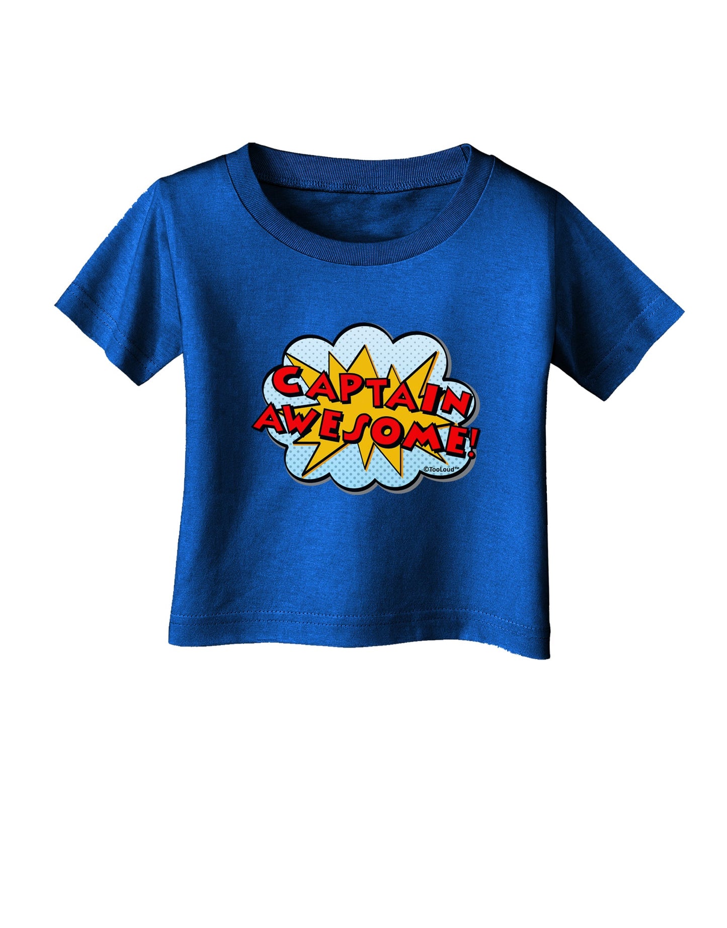 Captain Awesome - Superhero Style Infant T-Shirt Dark by TooLoud-Infant T-Shirt-TooLoud-Royal-Blue-06-Months-Davson Sales