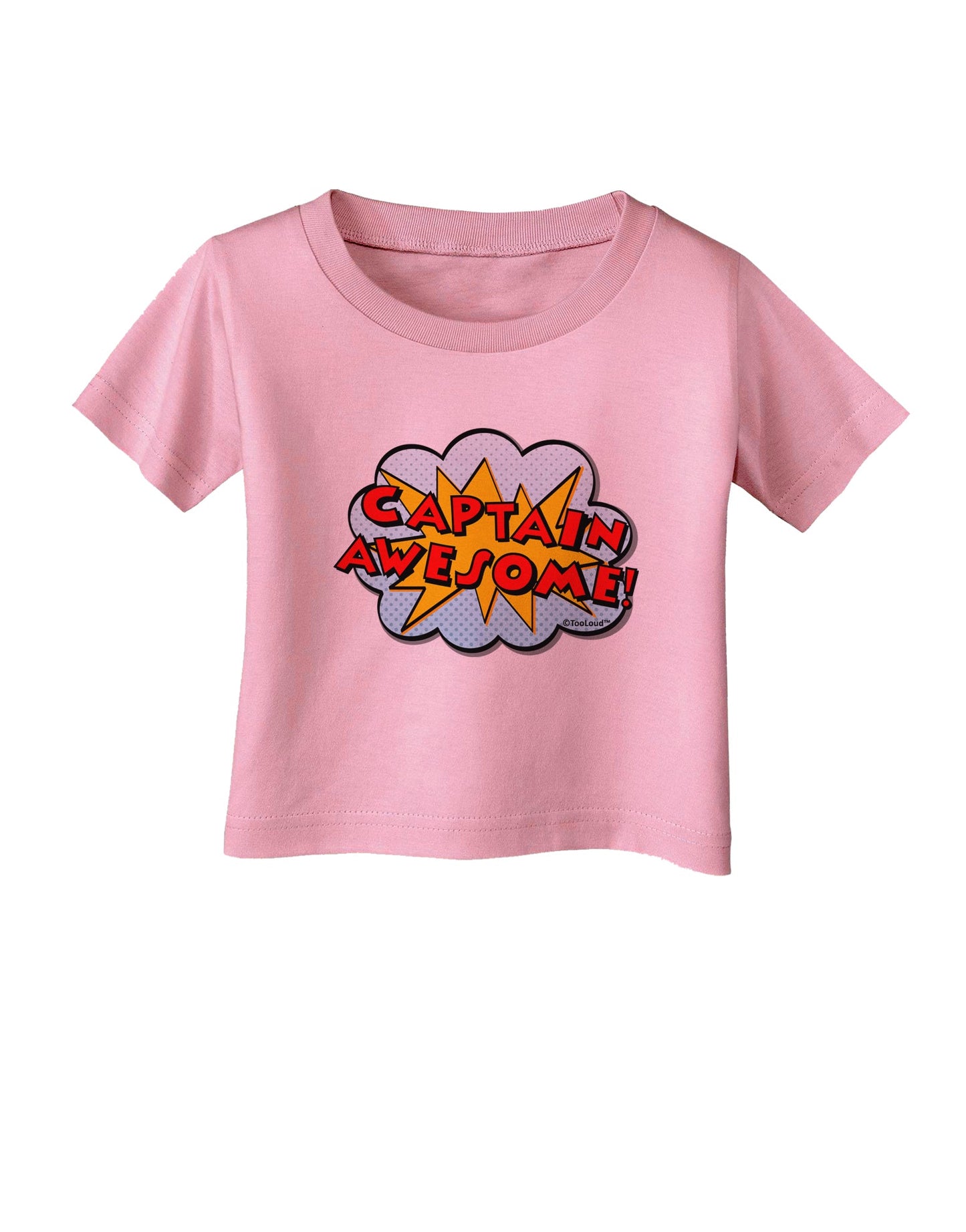 Captain Awesome - Superhero Style Infant T-Shirt by TooLoud-Infant T-Shirt-TooLoud-Candy-Pink-06-Months-Davson Sales