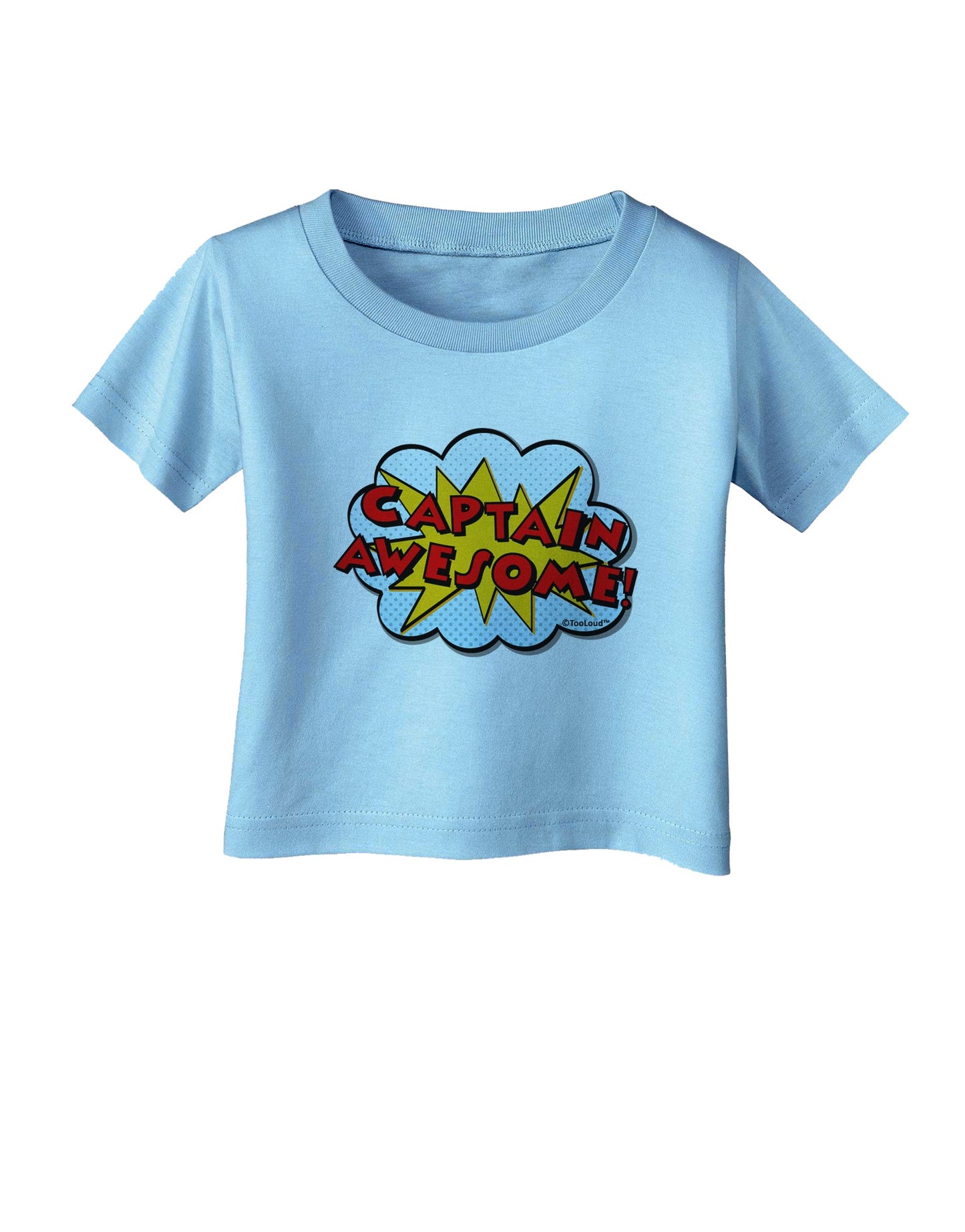 Captain Awesome - Superhero Style Infant T-Shirt by TooLoud-Infant T-Shirt-TooLoud-Aquatic-Blue-06-Months-Davson Sales