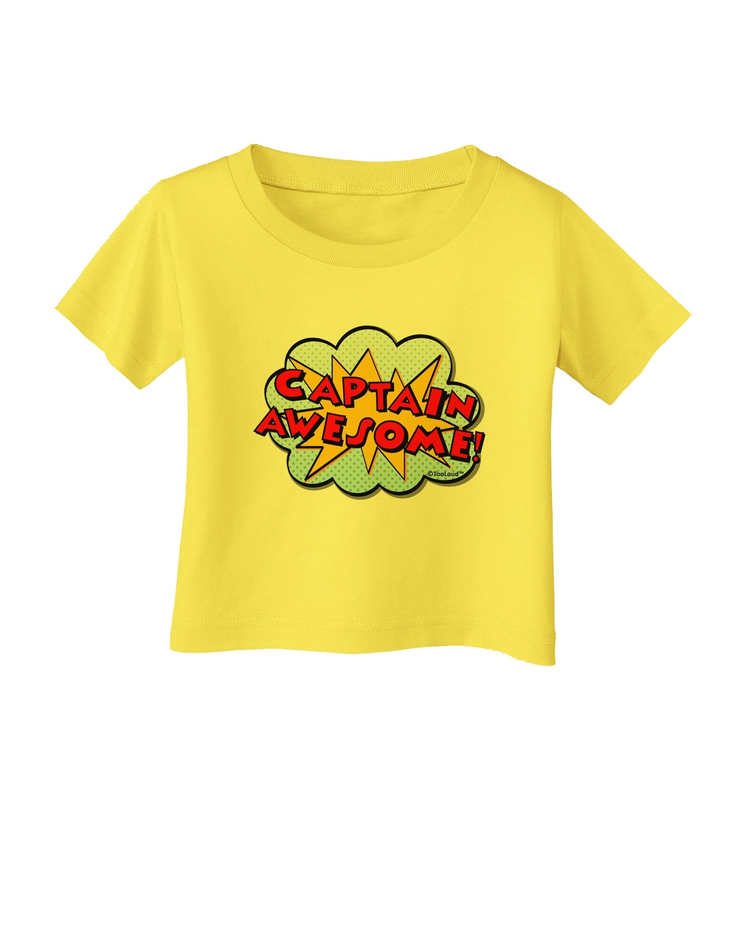 Captain Awesome - Superhero Style Infant T-Shirt by TooLoud-Infant T-Shirt-TooLoud-Yellow-06-Months-Davson Sales