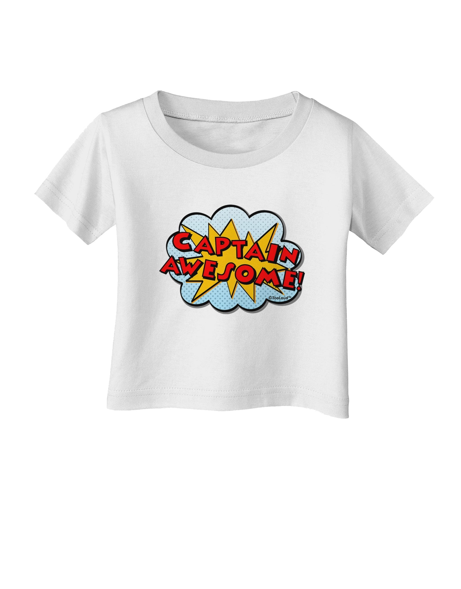 Captain Awesome - Superhero Style Infant T-Shirt by TooLoud-Infant T-Shirt-TooLoud-White-06-Months-Davson Sales