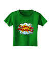 Captain Awesome - Superhero Style Toddler T-Shirt Dark by TooLoud-Toddler T-Shirt-TooLoud-Clover-Green-2T-Davson Sales