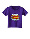 Captain Awesome - Superhero Style Toddler T-Shirt Dark by TooLoud-Toddler T-Shirt-TooLoud-Purple-2T-Davson Sales