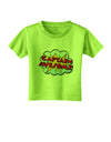 Captain Awesome - Superhero Style Toddler T-Shirt by TooLoud-Toddler T-Shirt-TooLoud-Lime-Green-2T-Davson Sales