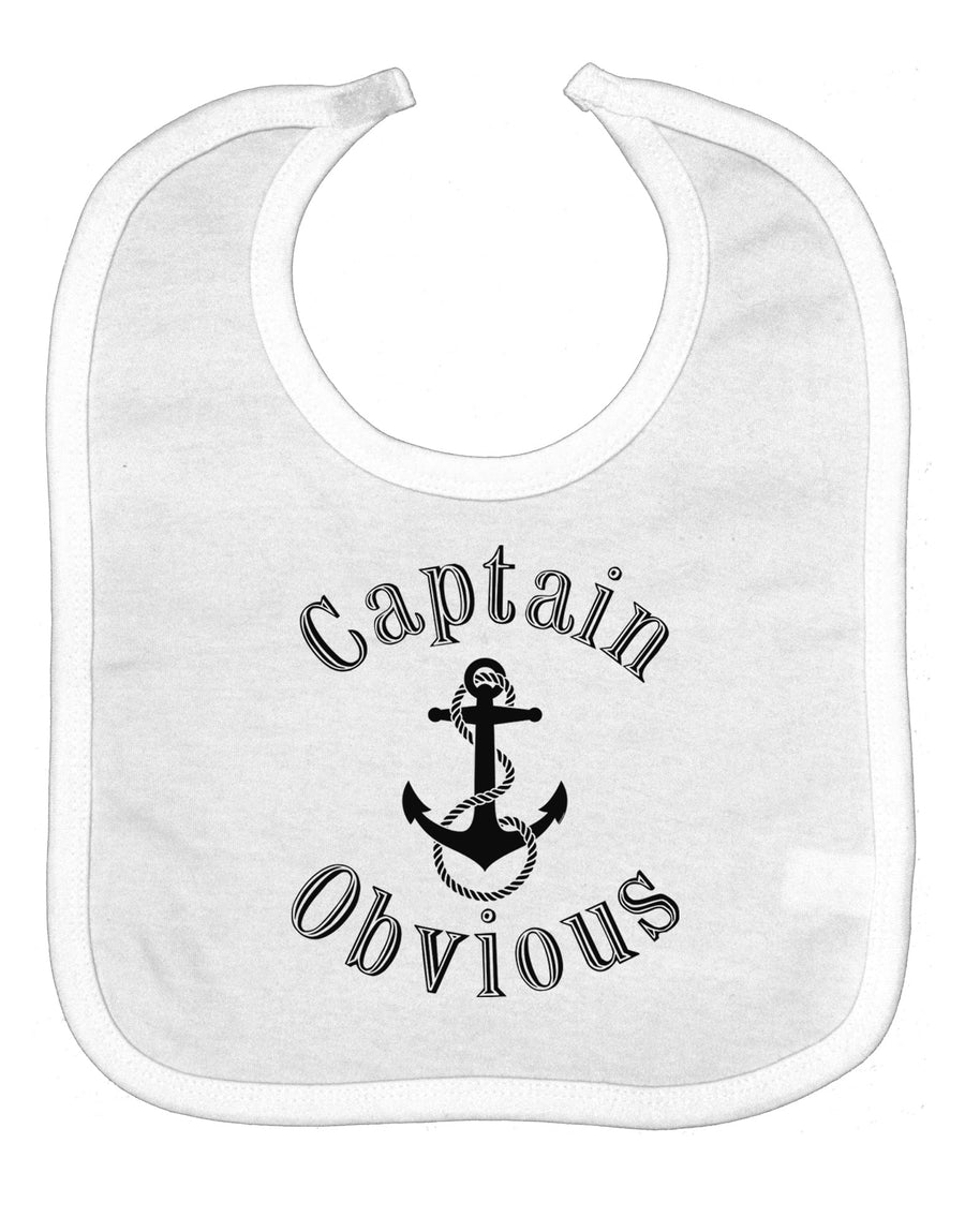 Captain Obvious Funny Baby Bib