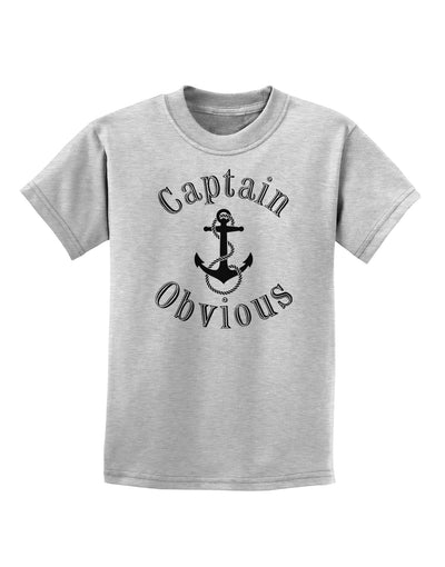 Captain Obvious Funny Childrens T-Shirt-Childrens T-Shirt-TooLoud-AshGray-X-Small-Davson Sales