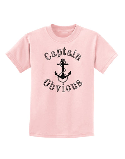 Captain Obvious Funny Childrens T-Shirt-Childrens T-Shirt-TooLoud-PalePink-X-Small-Davson Sales