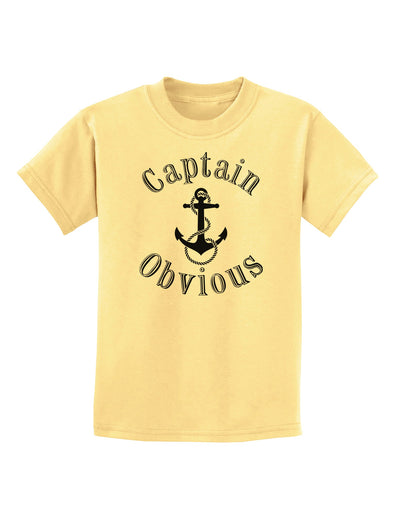 Captain Obvious Funny Childrens T-Shirt-Childrens T-Shirt-TooLoud-Daffodil-Yellow-X-Small-Davson Sales