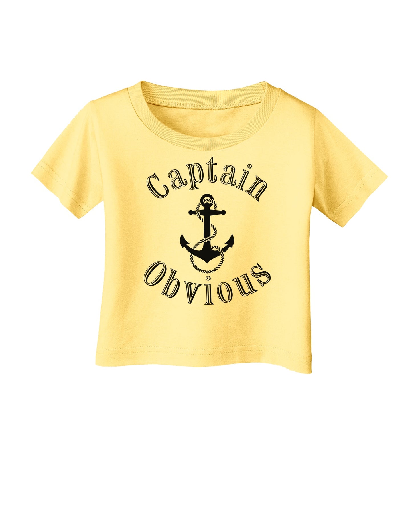 Captain Obvious Funny Infant T-Shirt-Infant T-Shirt-TooLoud-Daffodil-Yellow-06-Months-Davson Sales