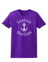 Captain Obvious Funny Womens Dark T-Shirt-TooLoud-Purple-X-Small-Davson Sales