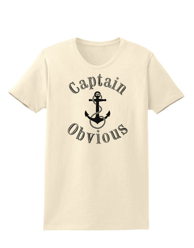 Captain Obvious Funny Womens T-Shirt-Womens T-Shirt-TooLoud-Natural-X-Small-Davson Sales