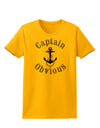 Captain Obvious Funny Womens T-Shirt-Womens T-Shirt-TooLoud-Gold-X-Small-Davson Sales