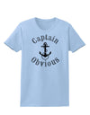 Captain Obvious Funny Womens T-Shirt-Womens T-Shirt-TooLoud-Light-Blue-X-Small-Davson Sales