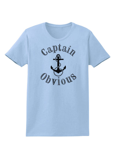 Captain Obvious Funny Womens T-Shirt-Womens T-Shirt-TooLoud-Light-Blue-X-Small-Davson Sales