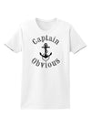 Captain Obvious Funny Womens T-Shirt-Womens T-Shirt-TooLoud-White-X-Small-Davson Sales