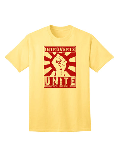 Captivating Adult T-Shirt: Uniting Introverts with Humorous Appeal, Crafted by TooLoud-Mens T-shirts-TooLoud-Yellow-Small-Davson Sales