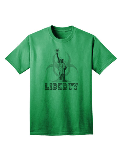 Captivating Biohazard Statue of Liberty Design - Premium Liberty Adult T-Shirt-Mens T-shirts-TooLoud-Kelly-Green-Small-Davson Sales