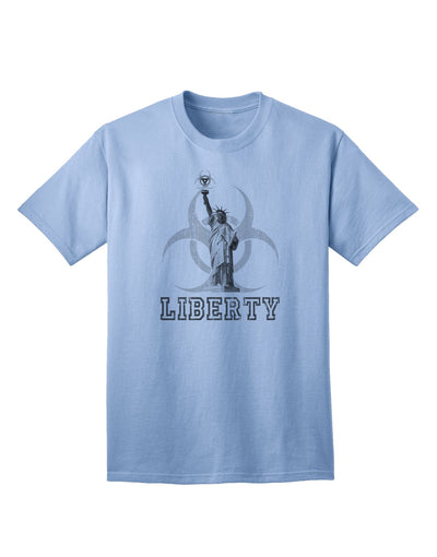 Captivating Biohazard Statue of Liberty Design - Premium Liberty Adult T-Shirt-Mens T-shirts-TooLoud-Light-Blue-Small-Davson Sales