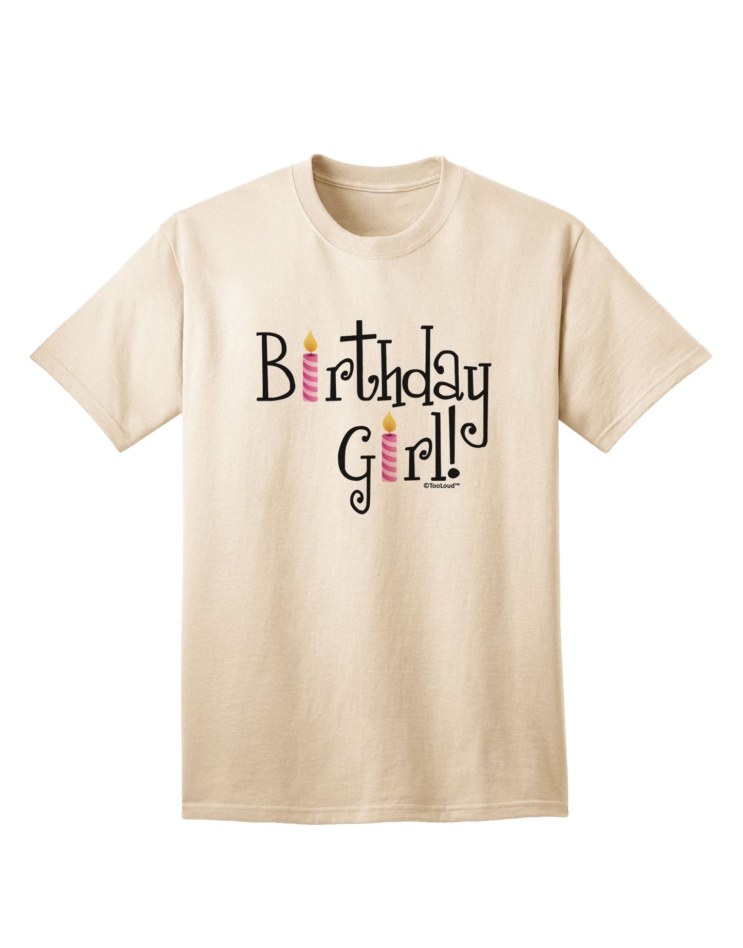 Captivating Birthday Attire: Birthday Candles Adult T-Shirt by TooLoud-Mens T-shirts-TooLoud-Natural-Small-Davson Sales