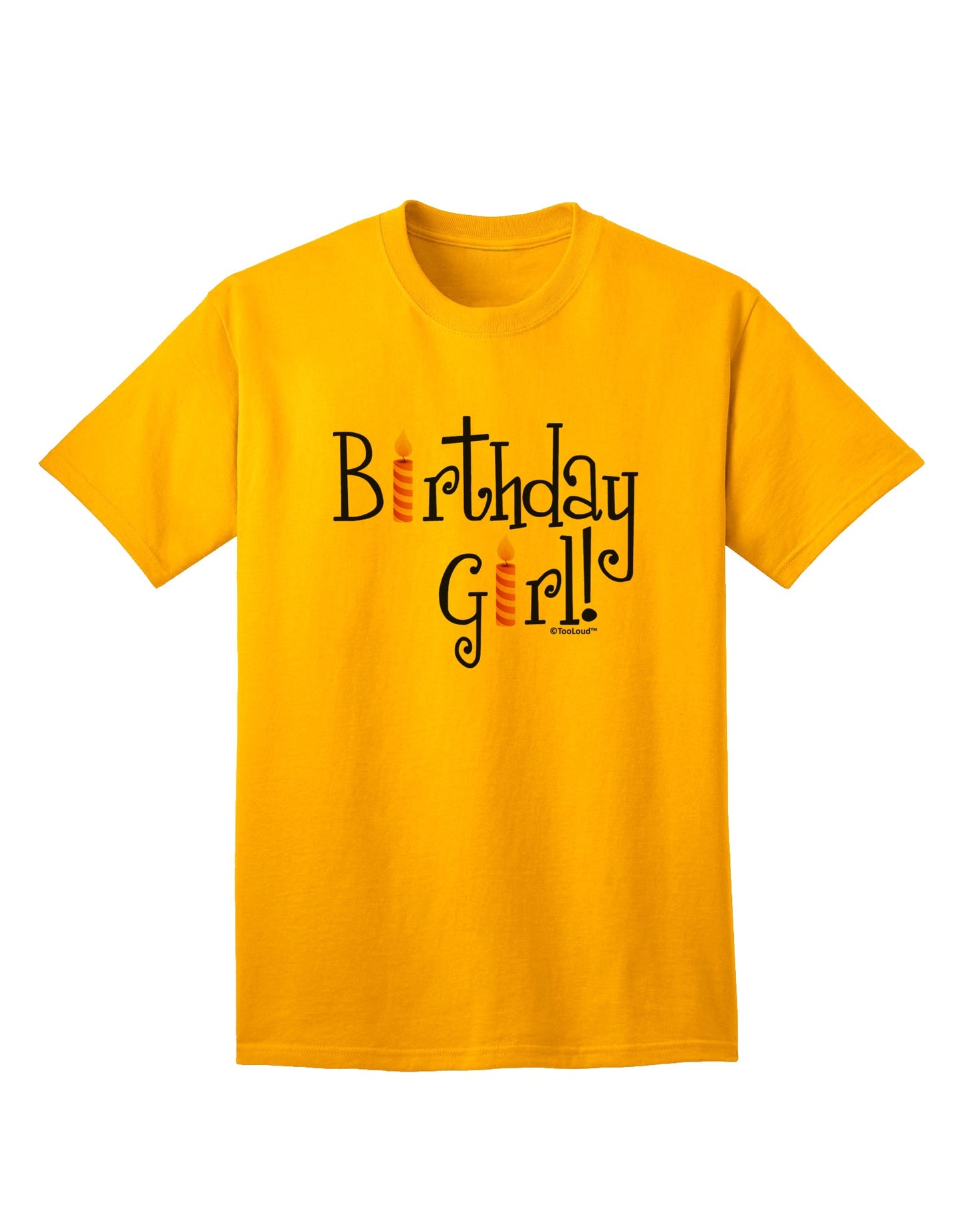 Captivating Birthday Attire: Birthday Candles Adult T-Shirt by TooLoud-Mens T-shirts-TooLoud-Gold-Small-Davson Sales