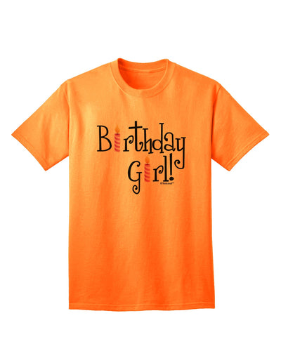 Captivating Birthday Attire: Birthday Candles Adult T-Shirt by TooLoud-Mens T-shirts-TooLoud-Neon-Orange-Small-Davson Sales