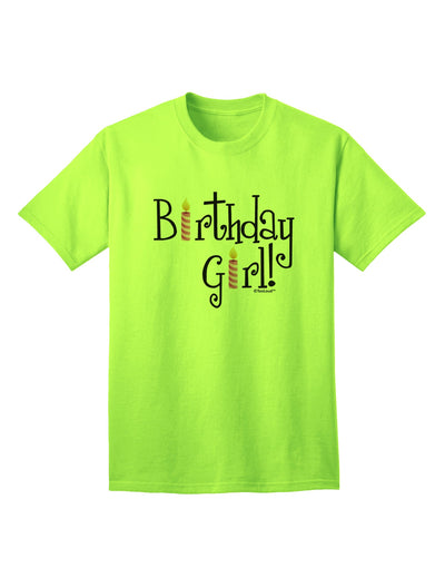 Captivating Birthday Attire: Birthday Candles Adult T-Shirt by TooLoud-Mens T-shirts-TooLoud-Neon-Green-Small-Davson Sales