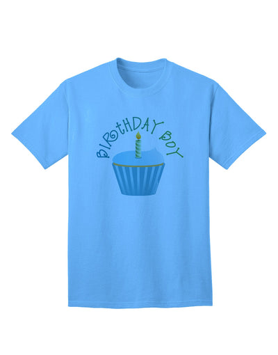 Captivating Birthday Attire: Candle Cupcake Adult T-Shirt by TooLoud-Mens T-shirts-TooLoud-Aquatic-Blue-Small-Davson Sales