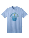 Captivating Birthday Attire: Candle Cupcake Adult T-Shirt by TooLoud-Mens T-shirts-TooLoud-Light-Blue-Small-Davson Sales