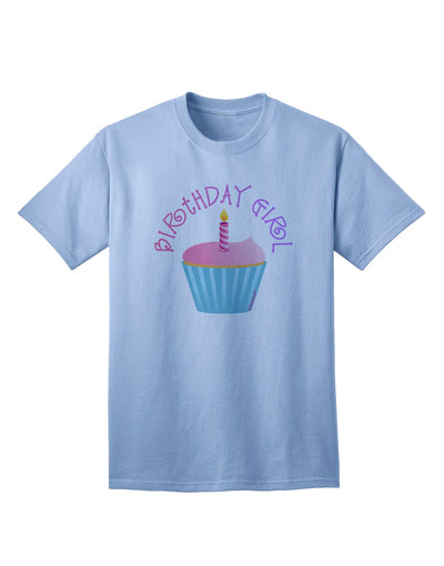 Captivating Birthday Celebration: Candle Cupcake Adult T-Shirt by TooLoud-Mens T-shirts-TooLoud-Light-Blue-Small-Davson Sales