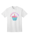 Captivating Birthday Celebration: Candle Cupcake Adult T-Shirt by TooLoud-Mens T-shirts-TooLoud-White-Small-Davson Sales