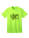 Captivating Green Dinosaur Liberation Adult T-Shirt by TooLoud-Mens T-shirts-TooLoud-Neon-Green-Small-Davson Sales