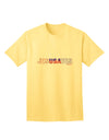 Captivating Patriotic Expression: Jesus Saves USA Design Adult T-Shirt by TooLoud-Mens T-shirts-TooLoud-Yellow-Small-Davson Sales