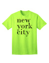 Captivating Urban Charm: New York City - City Lights Adult T-Shirt by TooLoud-Mens T-shirts-TooLoud-Neon-Green-Small-Davson Sales